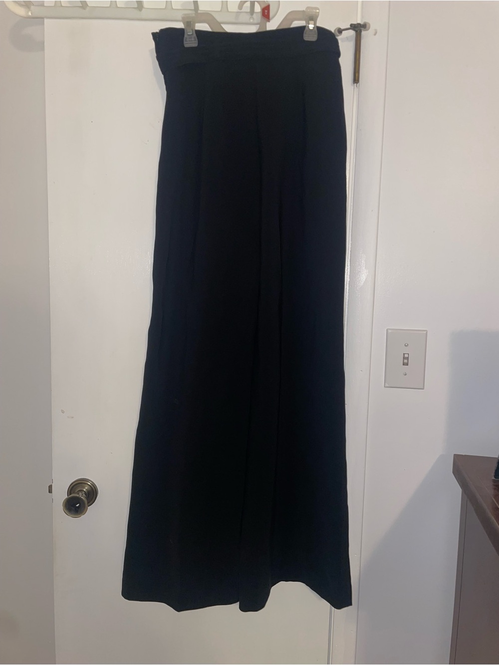 H&M Black High-Rise Wide Leg Trousers
